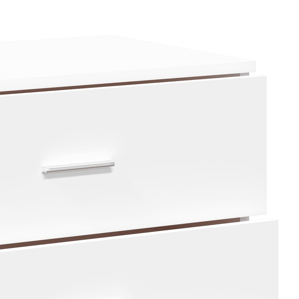 Credenza Bianca 60x39x80 cm in Legno Multistrato - homemem39