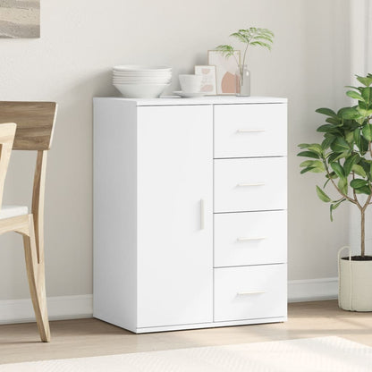 White Sideboard 59x39x80 cm in Multilayer Wood