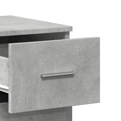 Cement Gray Sideboard 59x39x80 cm in Multilayer Wood