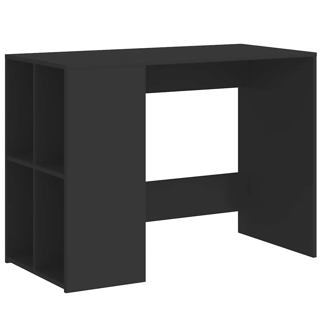 Scrivania Nera 102x50x75 cm in Legno Multistrato | homemem39