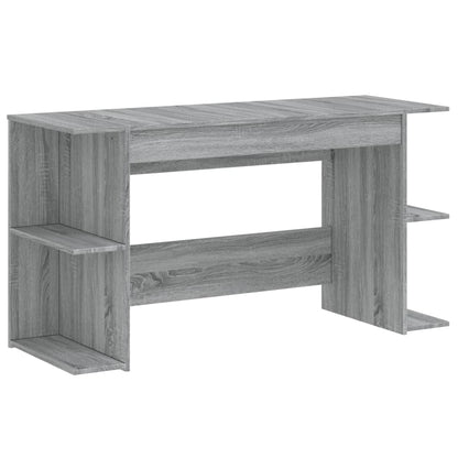 Scrivania Grigio Sonoma 140x50x75 cm in Legno Multistrato