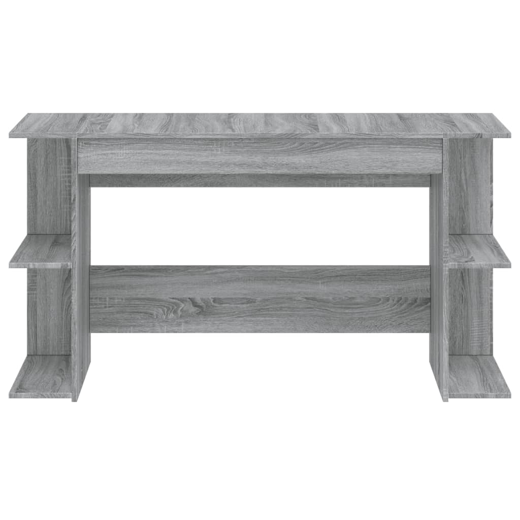 Scrivania Grigio Sonoma 140x50x75 cm in Legno Multistrato