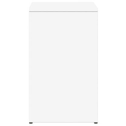 Tavolino Bianco 50x30x50 cm in Legno Multistrato - homemem39