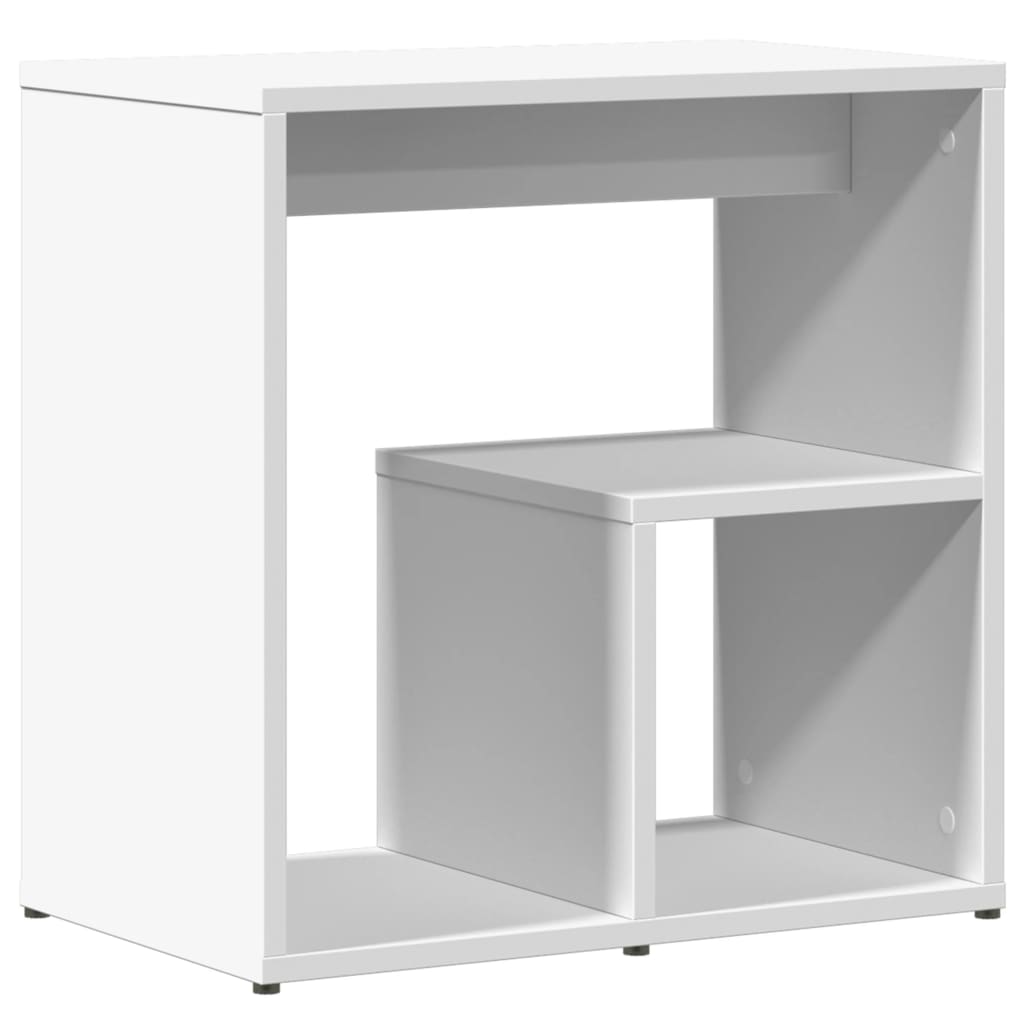Tavolino Bianco 50x30x50 cm in Legno Multistrato | homemem39