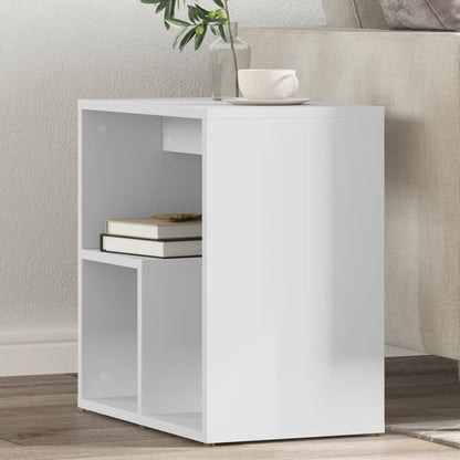 Tavolino Bianco 50x30x50 cm in Legno Multistrato | homemem39