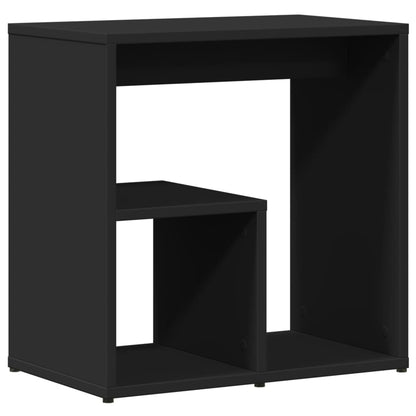 Tavolino Nero 50x30x50 cm in Legno Multistrato - homemem39