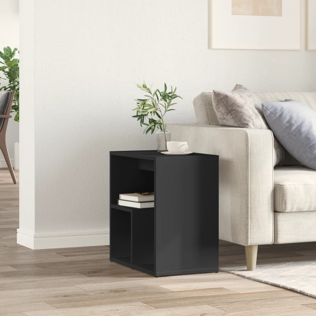 Tavolino Nero 50x30x50 cm in Legno Multistrato | homemem39