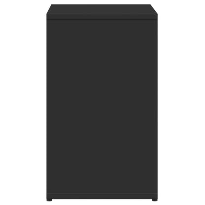 Tavolino Nero 50x30x50 cm in Legno Multistrato