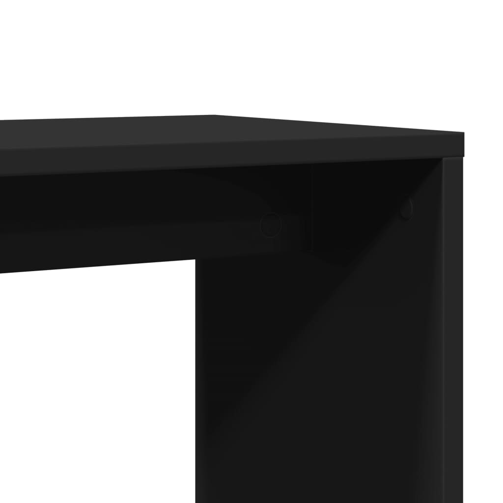 Tavolino Nero 50x30x50 cm in Legno Multistrato | homemem39
