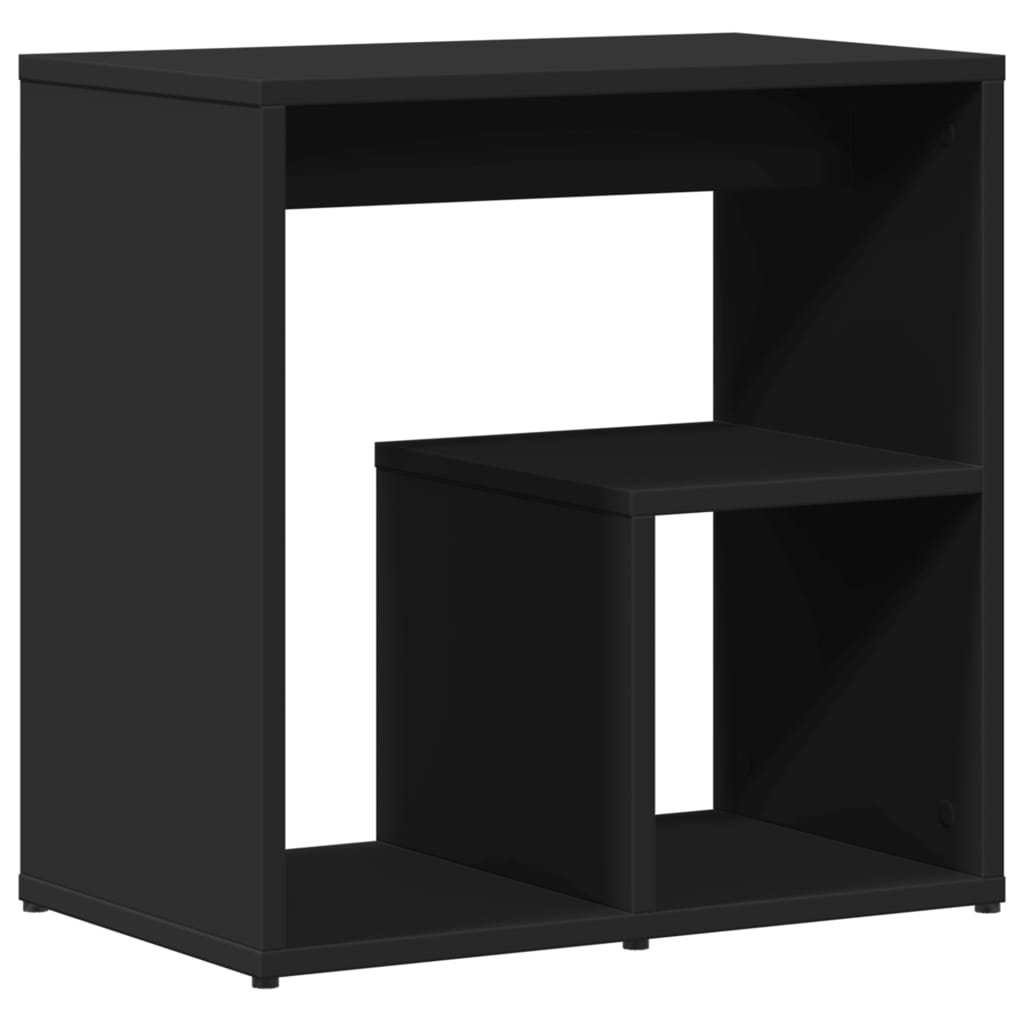 Tavolini Neri 2 pz 50x30x50 cm in Legno Multistrato | homemem39