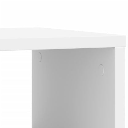 Tavolino con Ruote Bianco 50x30x55 cm in Legno Multistrato | homemem39