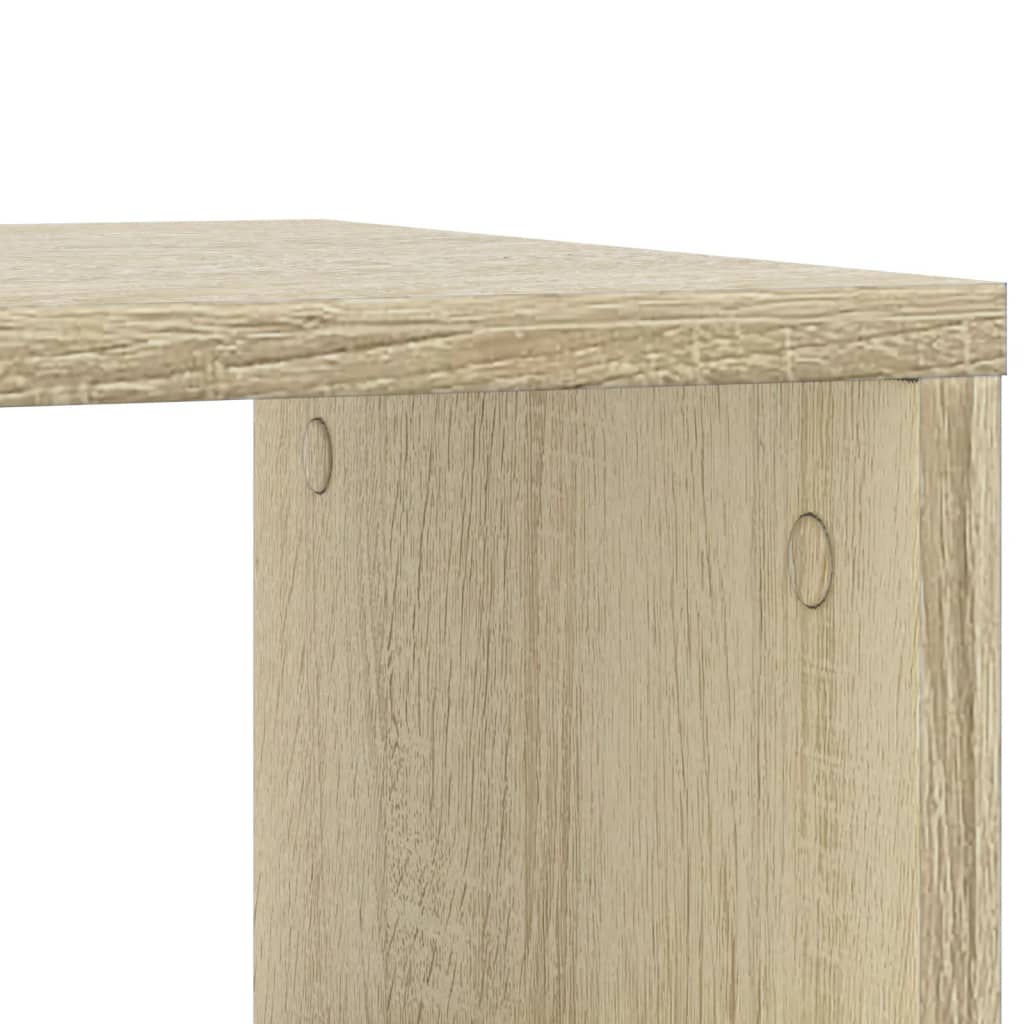 Tavolino con Ruote Rovere Sonoma 50x30x55 cm Legno Multistrato | homemem39