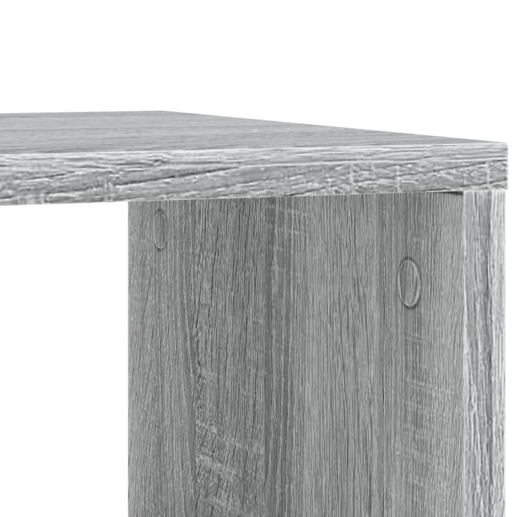 Tavolino con Ruote Grigio Sonoma 50x30x55 cm Legno Multistrato - homemem39