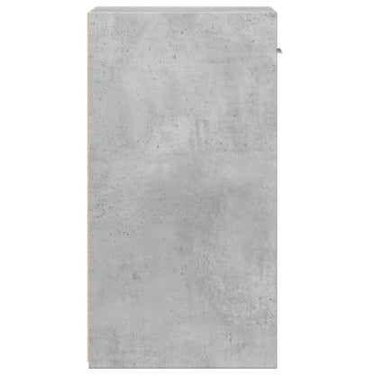 Comodini 2 pz Grigio Cemento 35x34x65 cm in Legno Multistrato