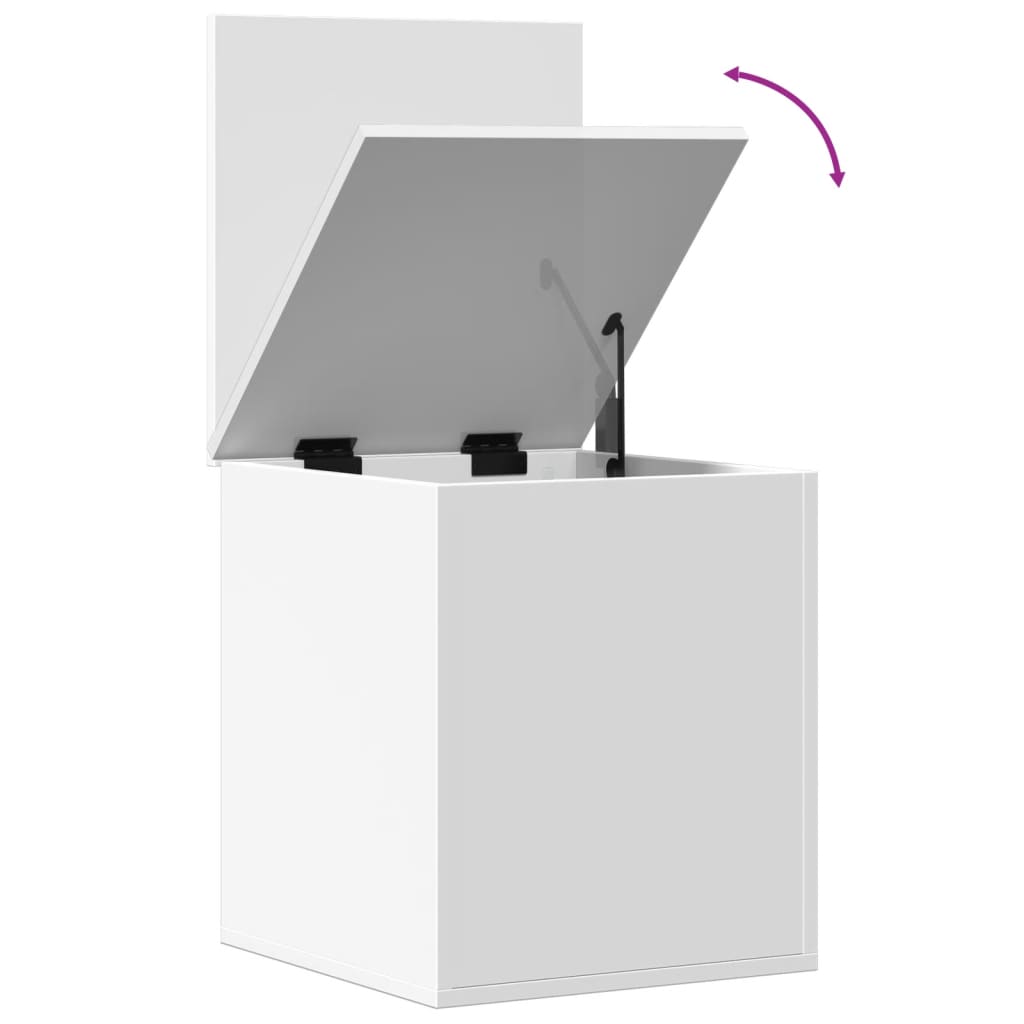 Contenitore Portaoggetti Bianco 40x42x46 cm Legno Multistrato | homemem39