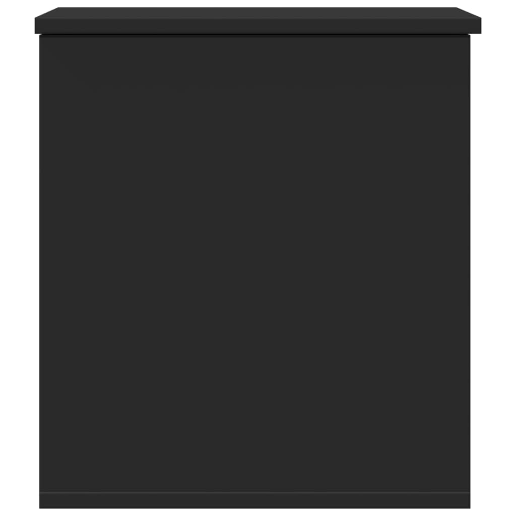 Contenitore Portaoggetti Nero 40x42x46 cm Legno Multistrato - homemem39