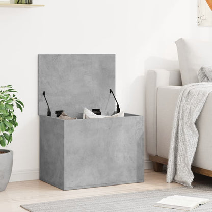 Contenitore Grigio Cemento 60x42x46 cm in Legno Multistrato - homemem39