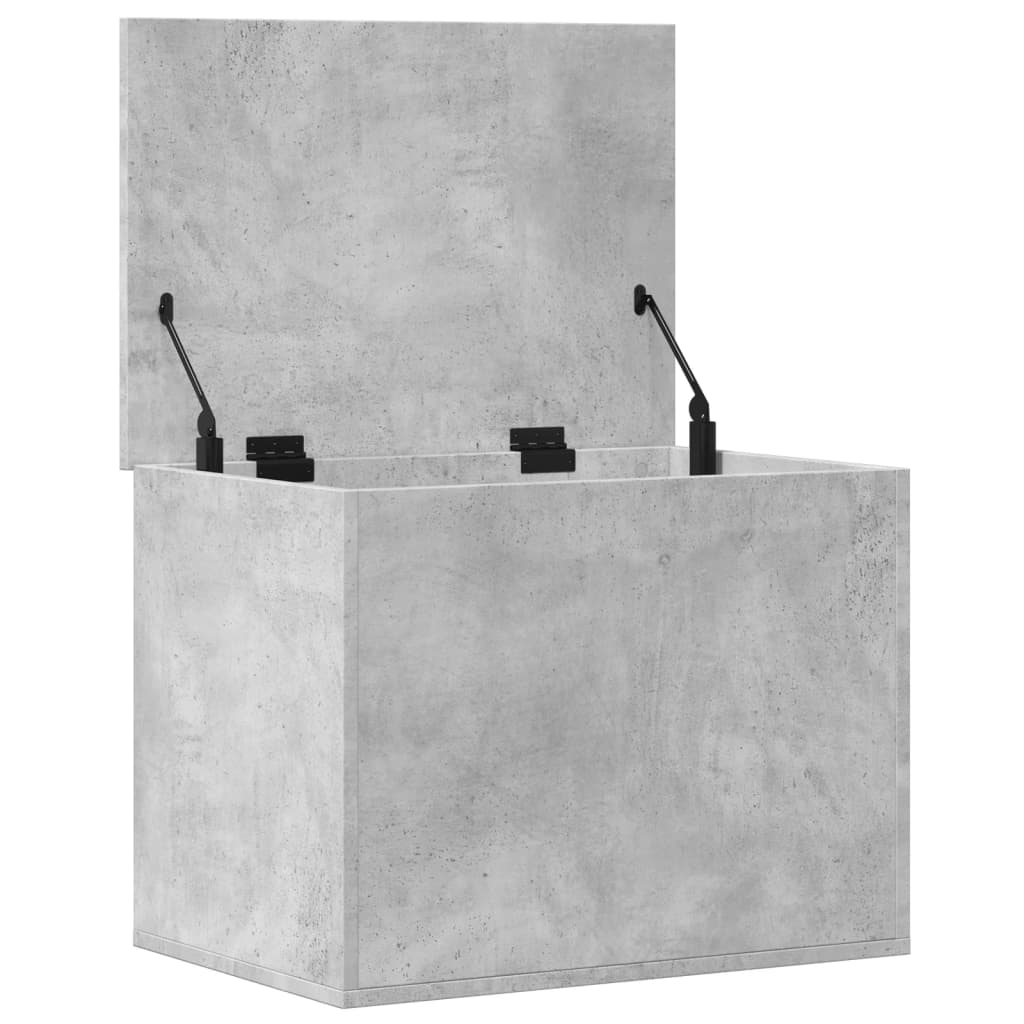 Contenitore Grigio Cemento 60x42x46 cm in Legno Multistrato - homemem39