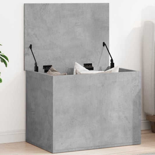 Contenitore Grigio Cemento 60x42x46 cm in Legno Multistrato - homemem39