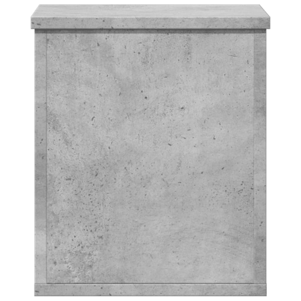 Contenitore Portaoggetti Grigio Cemento 30x35x35cm Truciolato