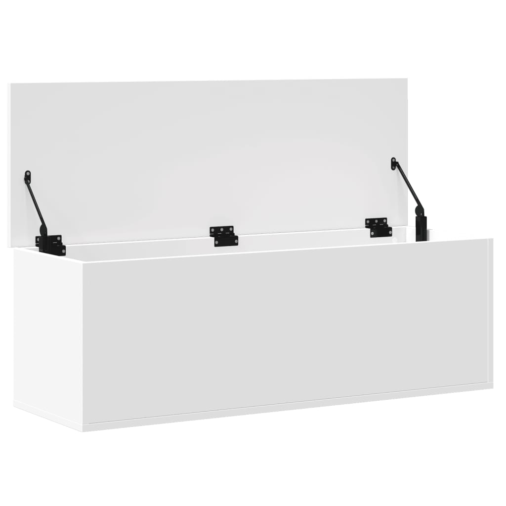 Contenitore Portaoggetti Bianco 102x35x35 cm in Truciolato