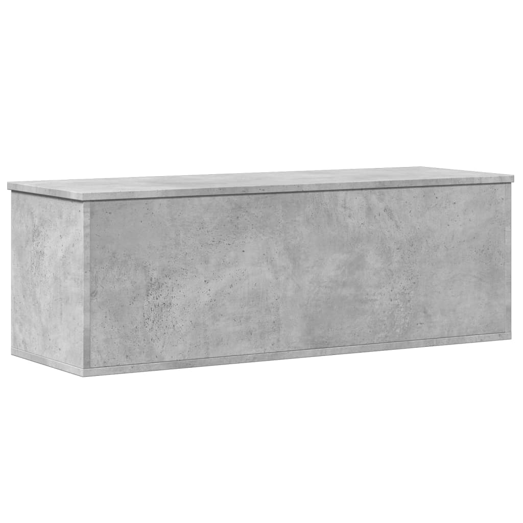 Contenitore Portaoggetti Grigio Cemento 102x35x35cm Truciolato