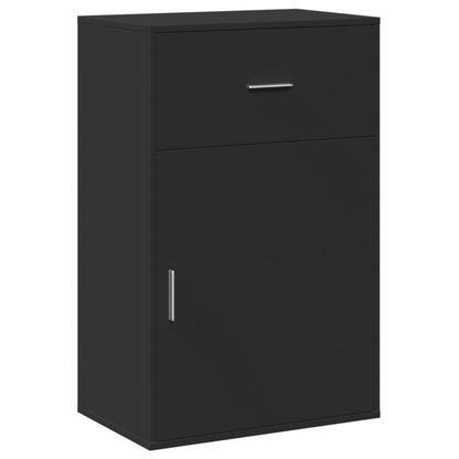 Armadietto Nero 56,5x39x90 cm in Legno Multistrato