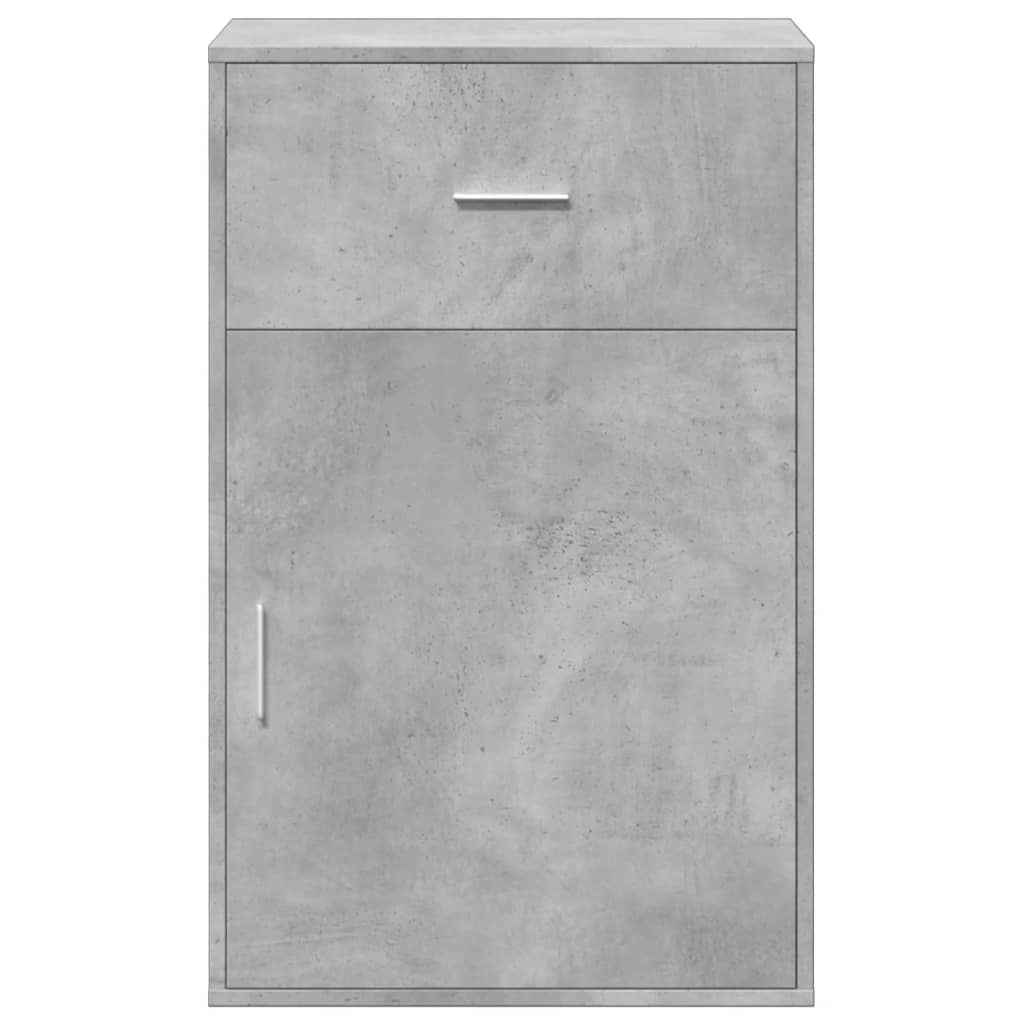 Armadietto Grigio Cemento 56,5x39x90 cm in Legno Multistrato