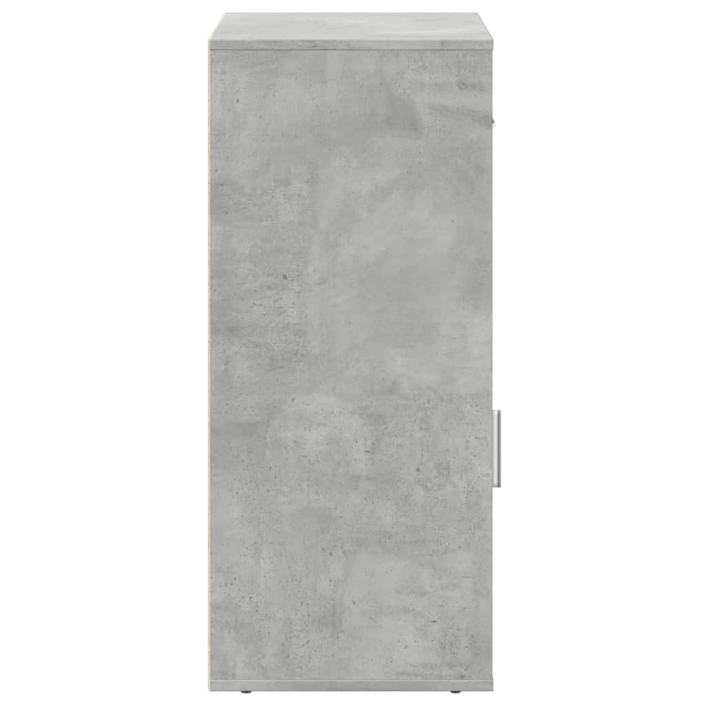 Armadietto Grigio Cemento 56,5x39x90 cm in Legno Multistrato