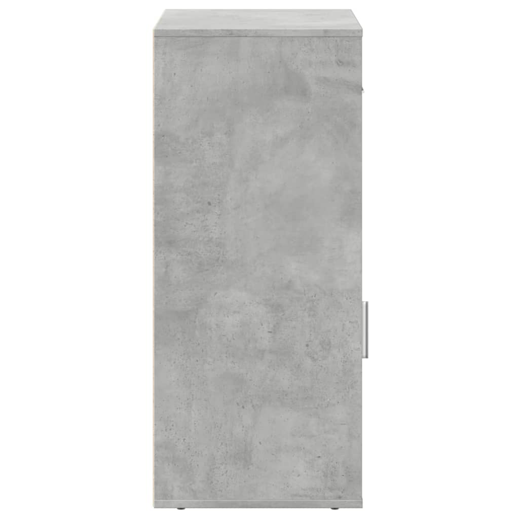Armadietto Grigio Cemento 56,5x39x90 cm in Legno Multistrato - homemem39