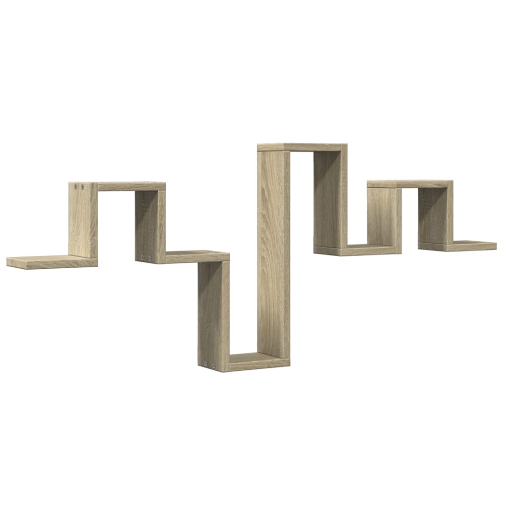 Scaffale a Parete Rovere Sonoma 104,5x10x43cm Legno Multistrato