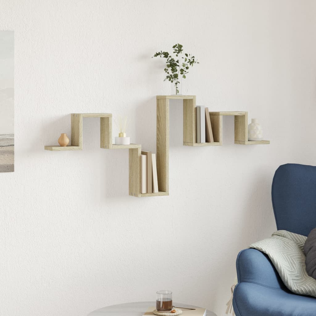 Scaffale a Parete Rovere Sonoma 104,5x10x43cm Legno Multistrato | homemem39