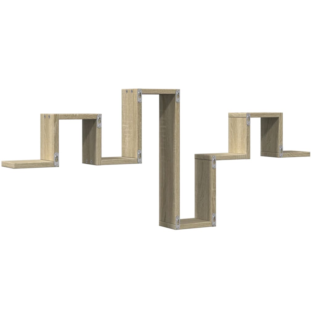 Scaffale a Parete Rovere Sonoma 104,5x10x43cm Legno Multistrato