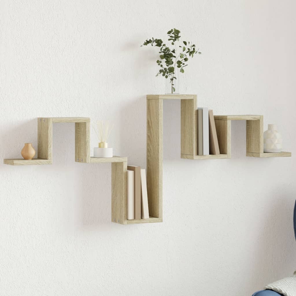 Scaffale a Parete Rovere Sonoma 104,5x10x43cm Legno Multistrato | homemem39