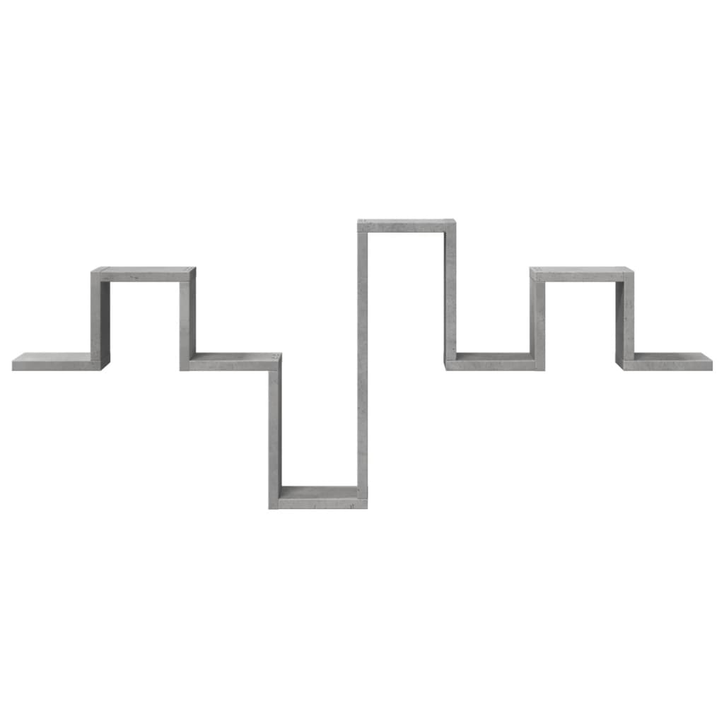 Scaffale a Muro Grigio Cemento 104,5x10x43 cm Legno Multistrato | homemem39