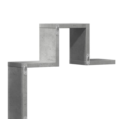 Scaffale a Muro Grigio Cemento 104,5x10x43 cm Legno Multistrato | homemem39