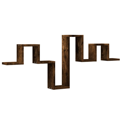 Mensola a Muro Rovere Fumo 104,5x10x43 cm Legno Multistrato | homemem39