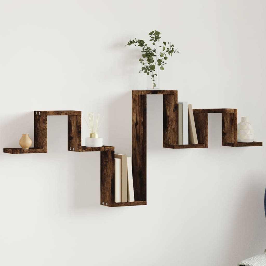 Mensola a Muro Rovere Fumo 104,5x10x43 cm Legno Multistrato | homemem39