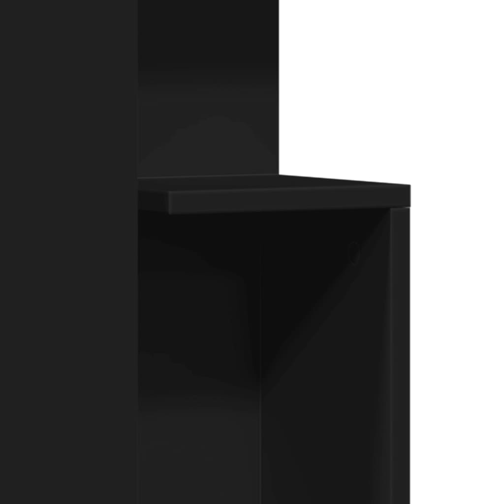 Tavolino Nero 35x35x60 cm in Legno Multistrato | homemem39