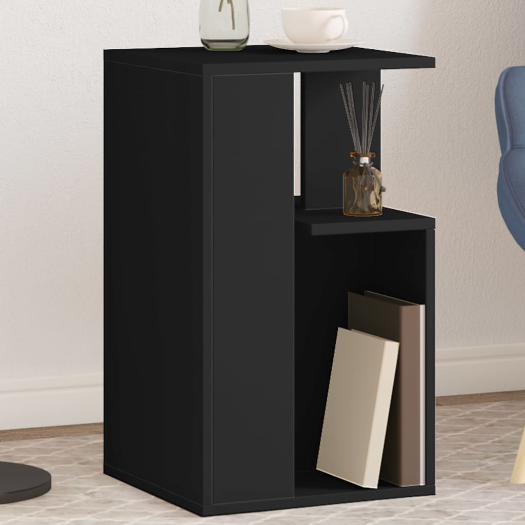 Tavolino Nero 35x35x60 cm in Legno Multistrato | homemem39