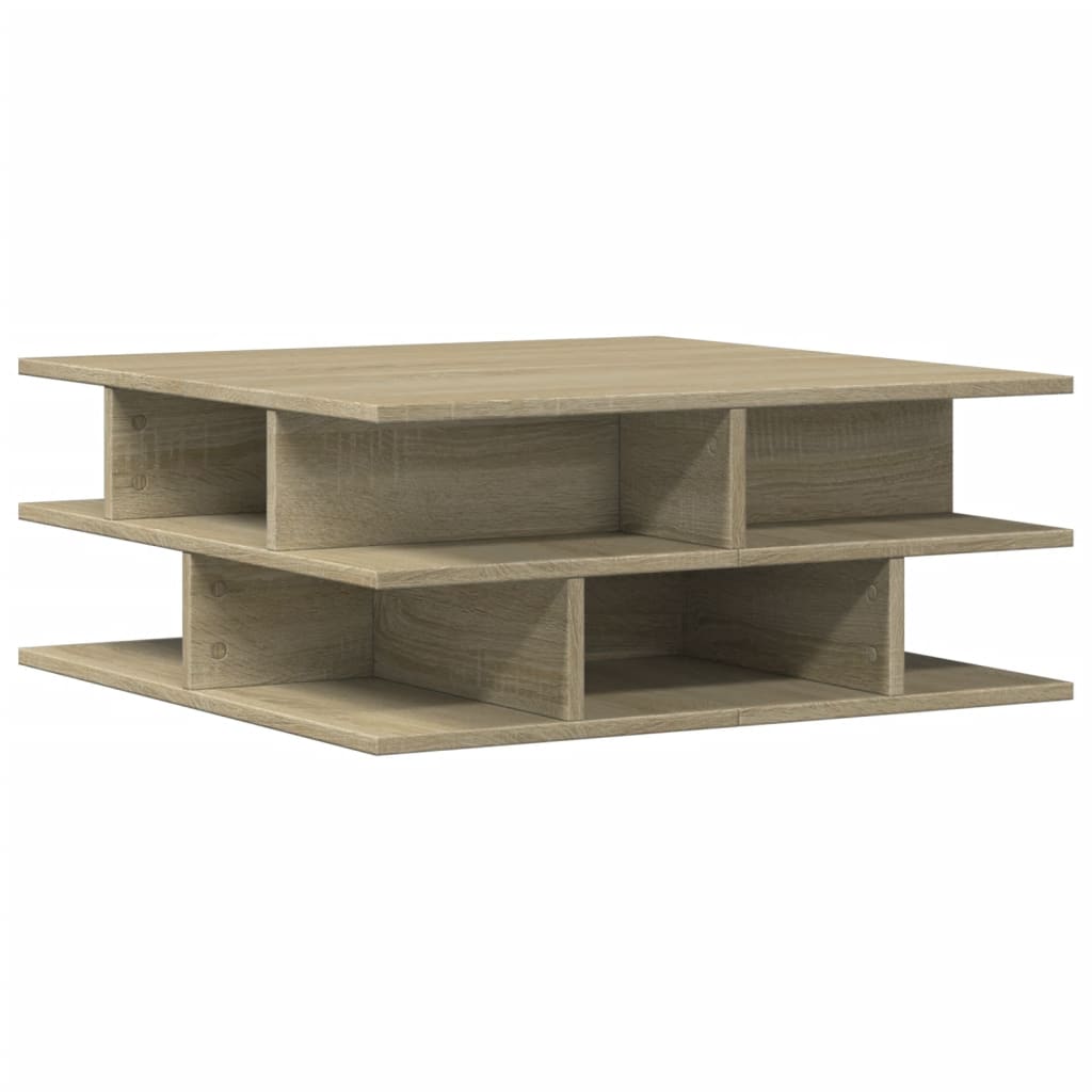 Tavolino da Salotto Rovere Sonoma 70x70x29 cm Legno Multistrato | homemem39