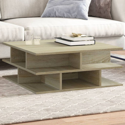 Tavolino da Salotto Rovere Sonoma 70x70x29 cm Legno Multistrato | homemem39