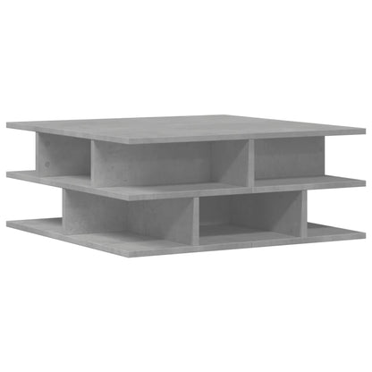 Tavolino da Salotto Grigio Cemento 70x70x29cm Legno Multistrato | homemem39
