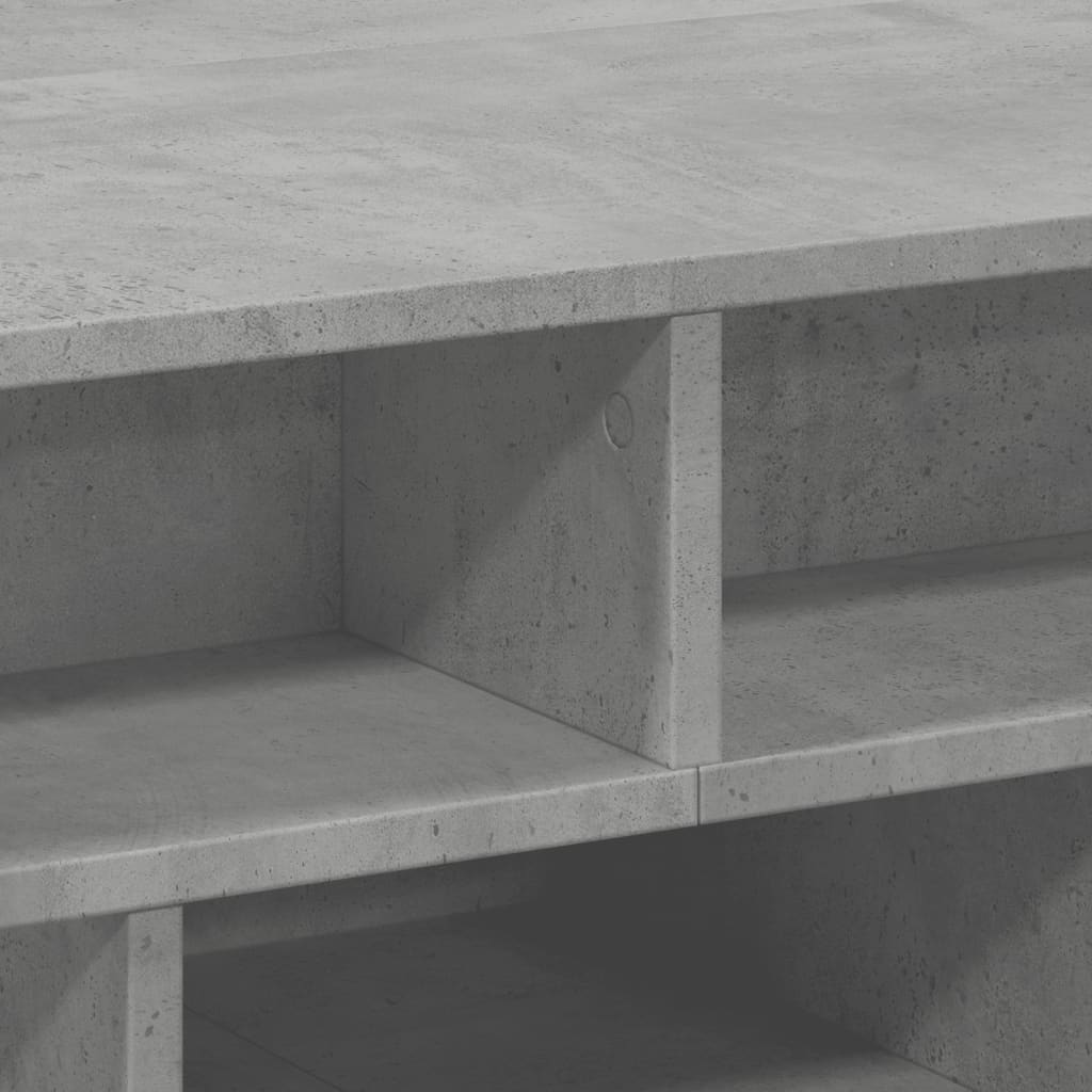 Tavolino da Salotto Grigio Cemento 70x70x29cm Legno Multistrato | homemem39
