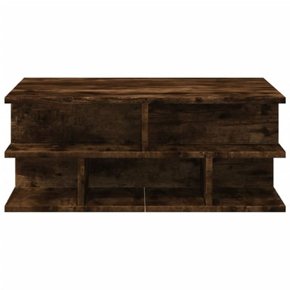 Tavolino da Salotto Rovere Fumo 70x70x29 cm Legno Multistrato | homemem39
