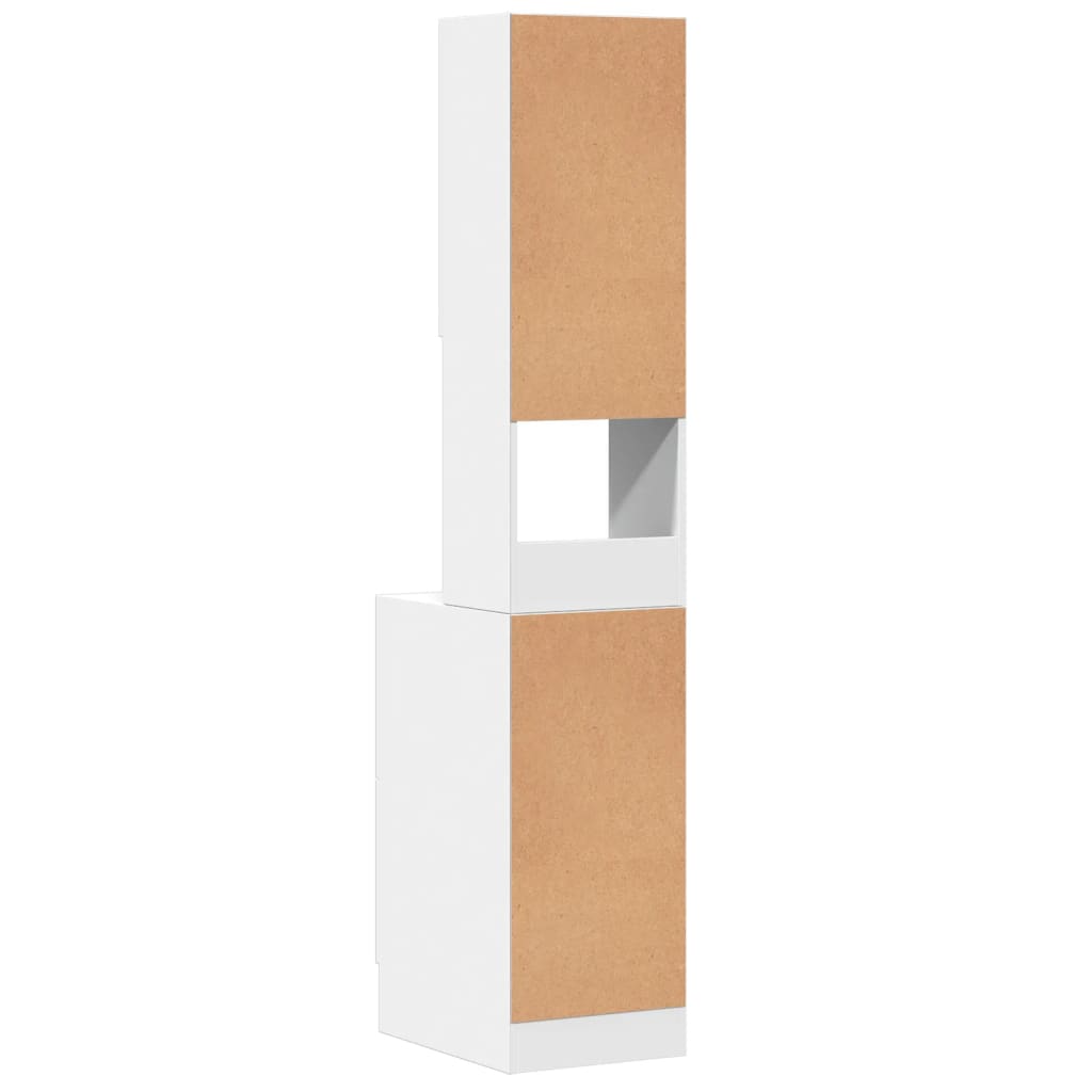 Mobile da Cucina Bianco 35x50x180 cm in Truciolato - homemem39