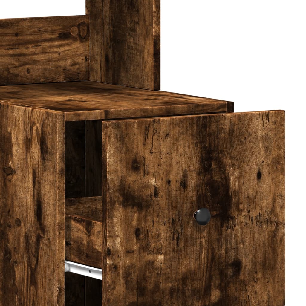 Mobile da Cucina Rovere Fumo 35x50x180 cm Legno Multistrato - homemem39