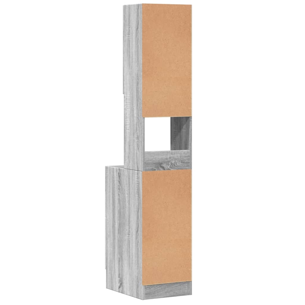 Mobile da Cucina Grigio Sonoma 35x50x180cm in Legno Multistrato - homemem39