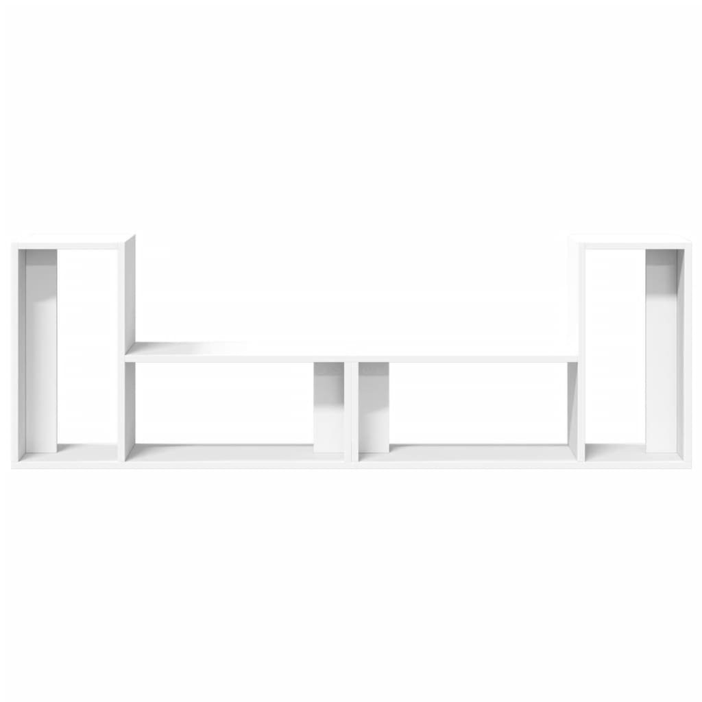 Wall TV Cabinets 2pcs White 75x30x50 cm in Multilayer Wood