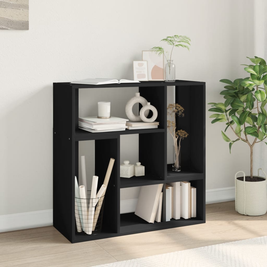 TV Stand Furniture 2 pcs Black 75x30x50 cm in Multilayer Wood